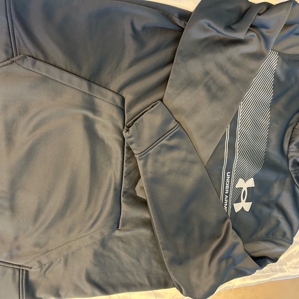 Under Armour Charcoal Hoodie with Logo - Picture 2 of 6